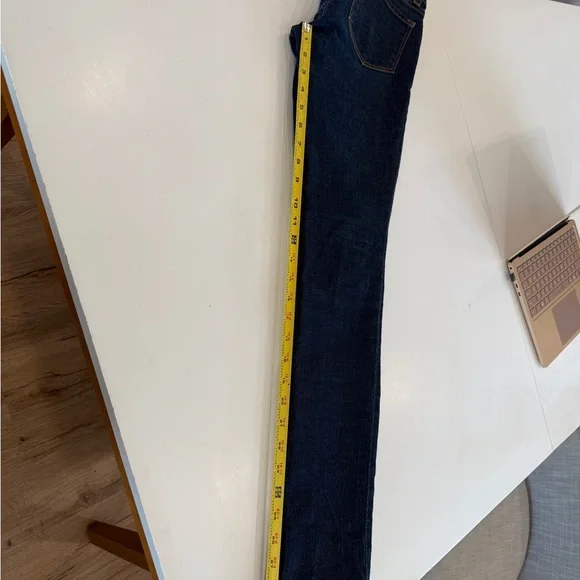 J Brand Indigo Denim Jeans with Contrast Orange Stitching - Picture 8 of 8